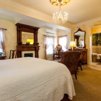 Inside the Stags Leap room at Churchill Manor