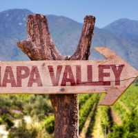 Napa Valley direction sign